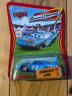 Pixar cars damaged king piston cup