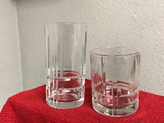 New dinner glass sets. 2 boxes.