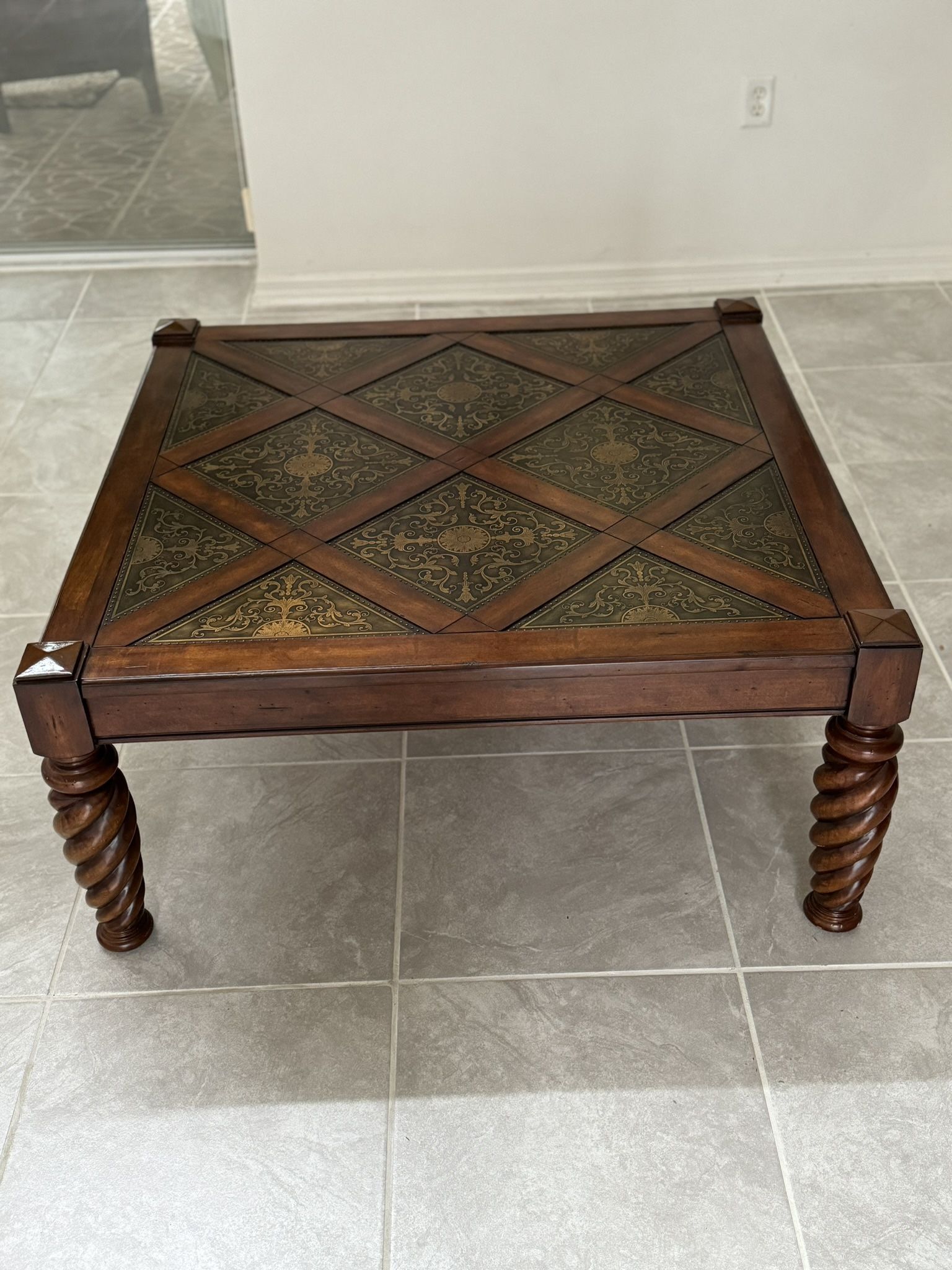 Antique-Style Ornate Coffee Table
