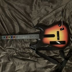 Nintendo Wii Guitar Hero Red Octane Sunburst Controller 