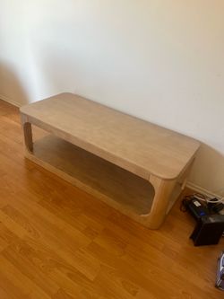 Modern Light Wood TV Stand / Coffee Table