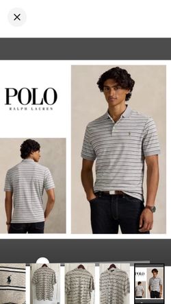 Polo Ralph Lauren Men's Classic-Fit Striped Soft Cotton Polo Shirt (L)y