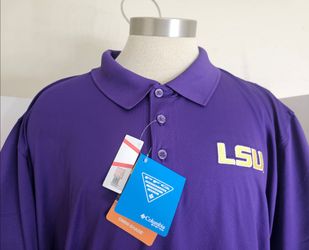 Lsu Tigers Columbia Drifit Polo