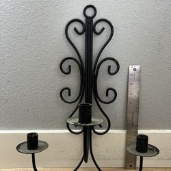 Iron Wall Mounted Candle Holder