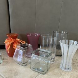 Assorted Flower Vases