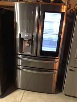 Refrigerator  dark stainless steel