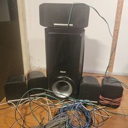RCA Surround Sound Speakers And Wires