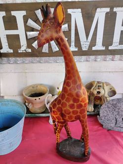 Beautiful wood Giraffe