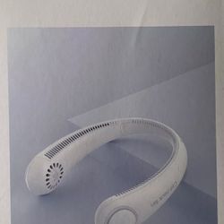 Bladeless Neck Cooler Cat-Neck Fan White 3 Speeds Model A206