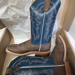 Horse Power Kids Size 6 Western Pecan Baking Boots Brand New (Price Is Firm)