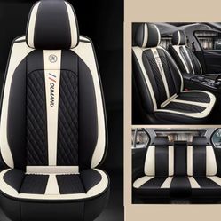 Leather Car SeatCovers Cubreasientos Forros Para Carros Universales Set De 5
