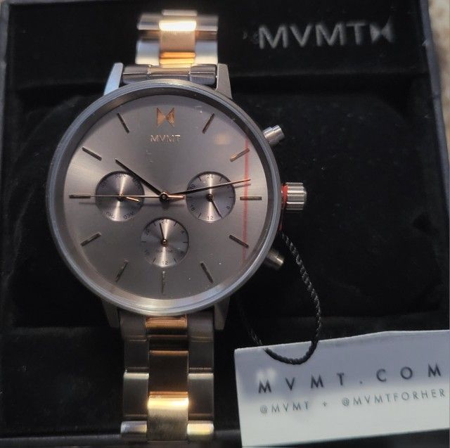 Never worn, mvmt watch MVMT watch rose gold F05 All 316 Leather Band Watch 3ATM  main image 4