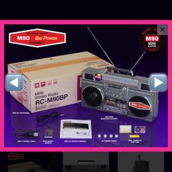 UNOPENED! M90 MINI RC-M90BSR Bluetooth speaker from NEW WAVE TOYS. 