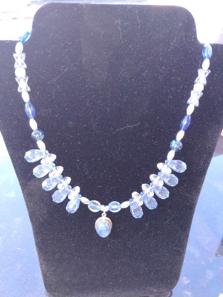 GENUINE GYPSY GLAM #1006 CATS EYE AQUAMARINE & SILVER