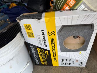 Scosche 12" Subwoofer Enclosure KitKicker Comp 10-Inch 300W SubwooferJensen J12W 12" Subwoofer 1200W Peak