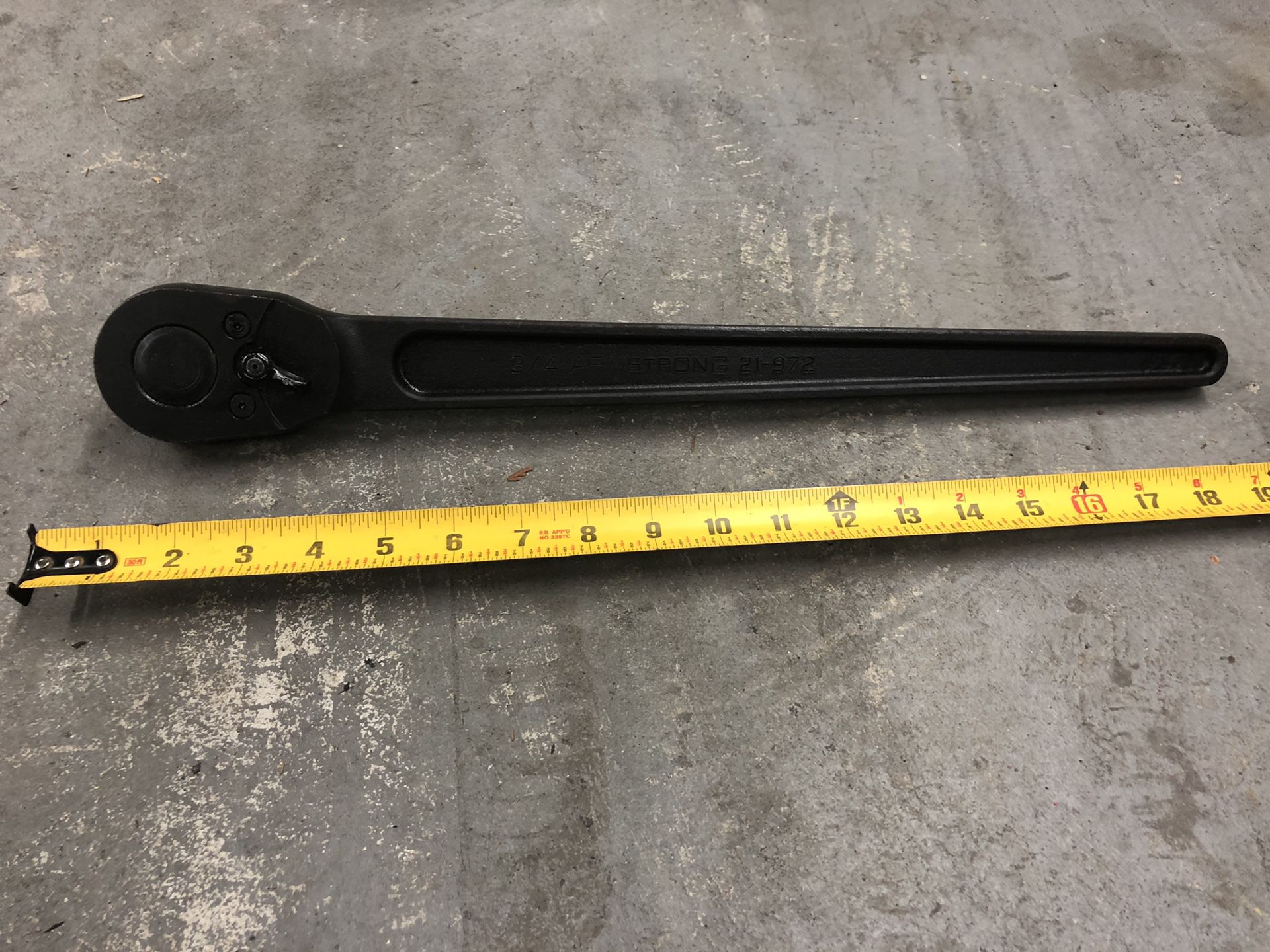 Armstrong 3/4” ratchet wrench