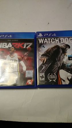 PS4 LOT NBA2K17/WATCH DOGS