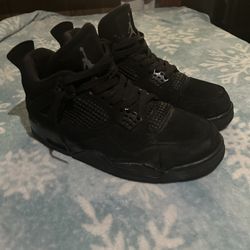 black jordan 4s (read description)