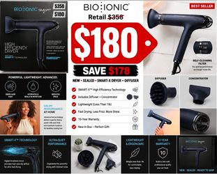 🔥 Bio Ionic Smart-X Professional Hair Dryer – New – $180 🔥