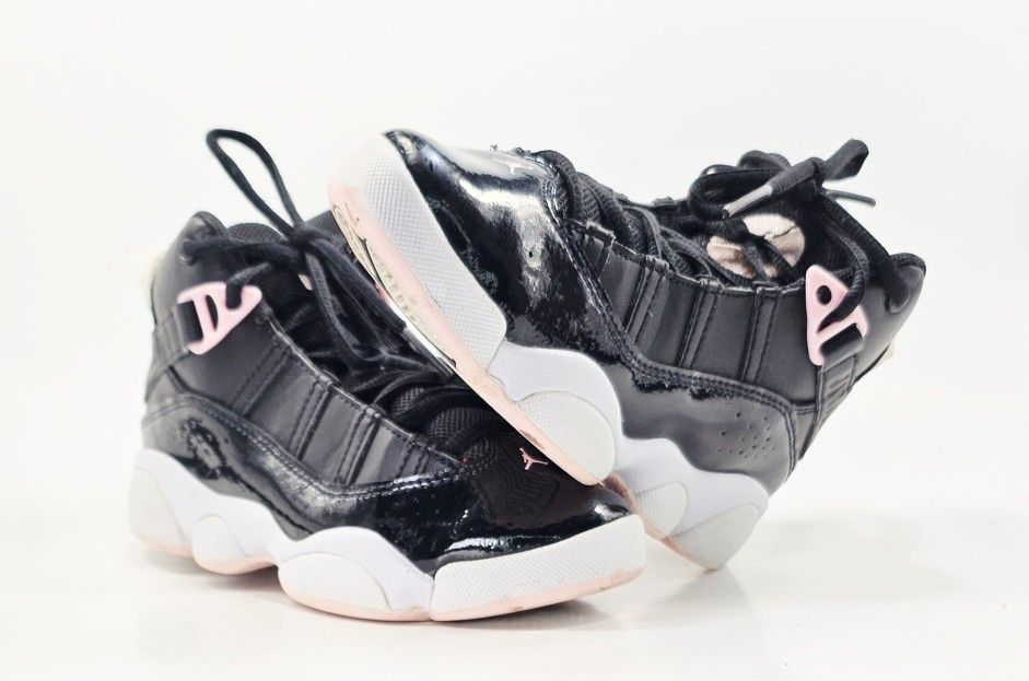 Nike Kids Air Jordan 6 Rings (323431-002) Black Punch White Basketball SZ 13C