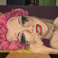 “Damaged,  #0023” - Marilyn Monroe Painting 