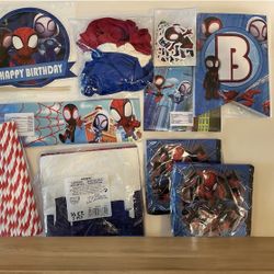 Spiderman Theme Birthday Party Supplies