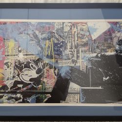Mr brainwash - Authentic signed Spray lithograph print