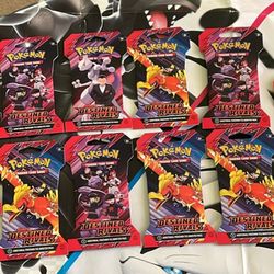 10 Pokémon destined rivals sleeve booster packs