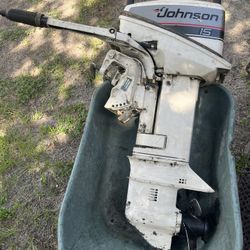 Used 1987 Johnson J15RCUD 15 hp Outboard Motor