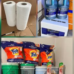 Ofrecemos:Papel de Baño/ Papel Toalla/ Detergentes / Suavizantes/Laundry Pods/ Desengrasantes...