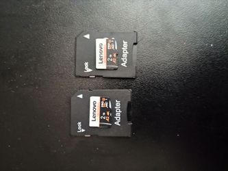 Lenovo 2TB MicroSD Cards with SD Adapters (x2)