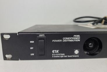 ETA Systems PD8L Conditioned Power Distribution Rack Illuminator (TESTED)