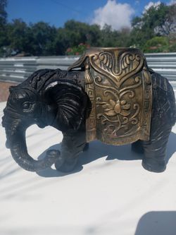 19th Century Indian Antique Bronze Elephant