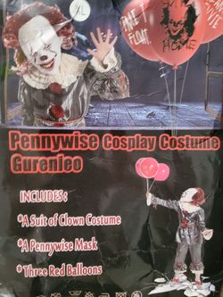 Pennywise Cosplay Costume Set XL