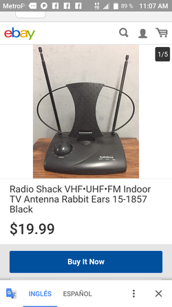 Antena para televisor