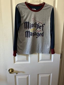 Harry Potter Boys Shirt Size S  “Mischief Managed”