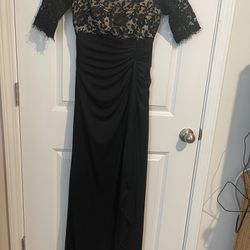 B&A Betsy&Adam Size 4 Black Maxi Dress.  Fully Lined