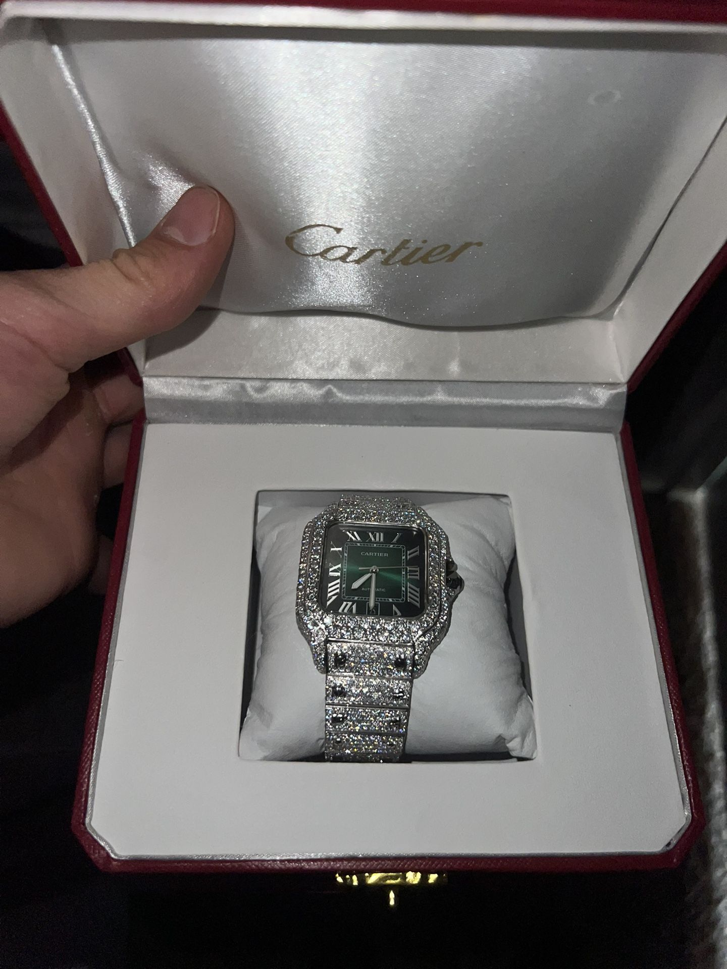 Cartier Santos VVS Moissanite Quality Message For Vids