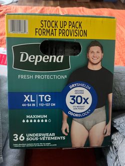 Depend XLTG underwear