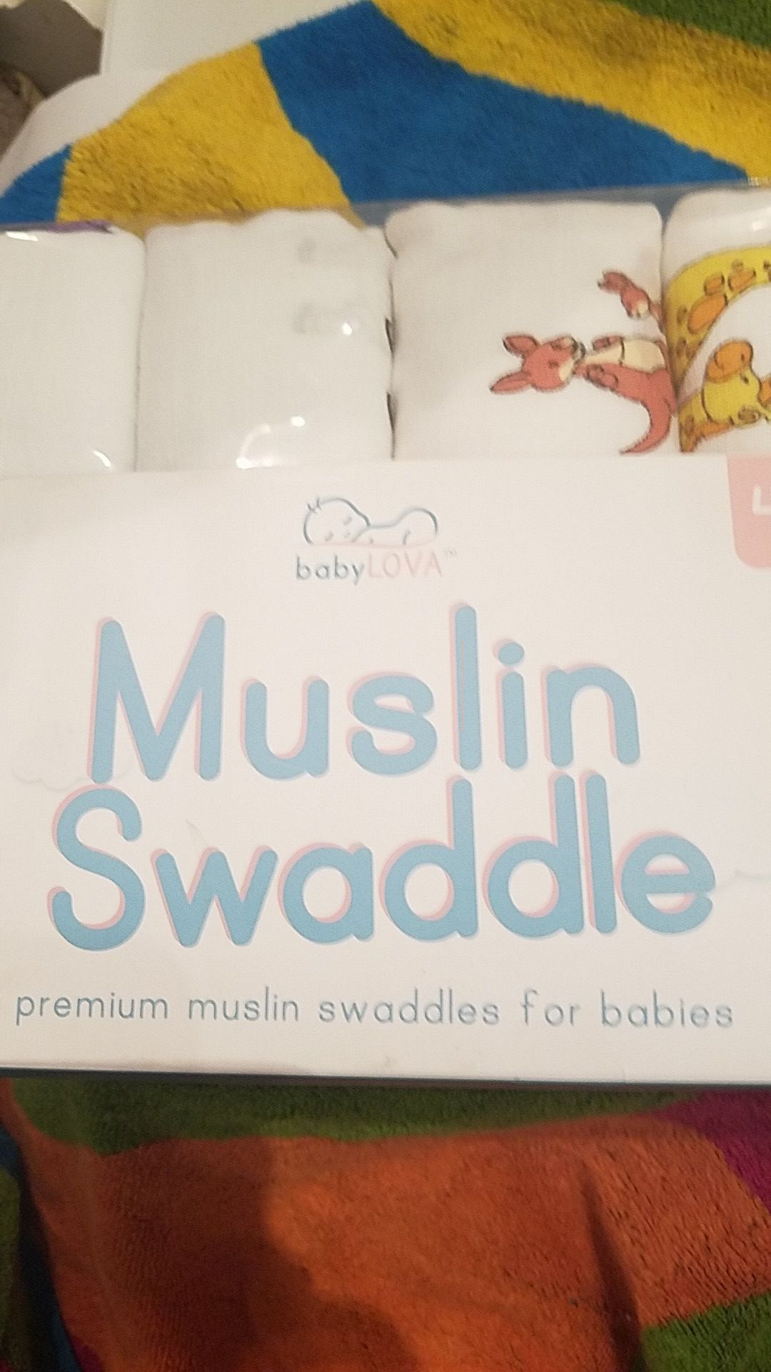 BabyLova Swaddle Baby Blankets. Brand new. Never opened or used