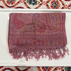 New | Pink Multicolor Pashmina Shawl