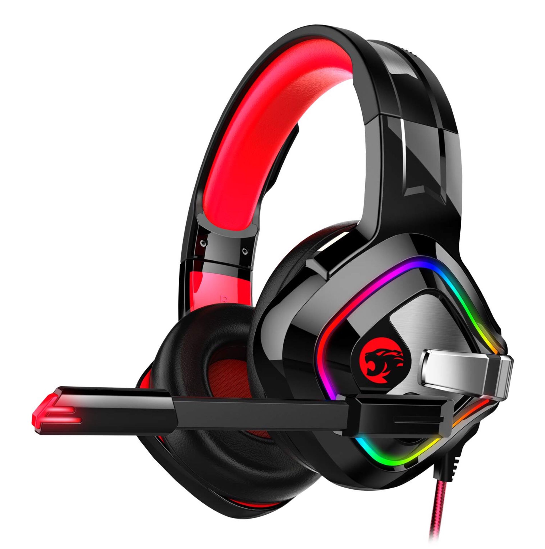 Brand new! ZIUMIER Gaming Headset PS4 Headset, Xbox One Headset with Noise Canceling Mic and Rgb Light, PC Headset with Stereo Surround Sound, Over-E
