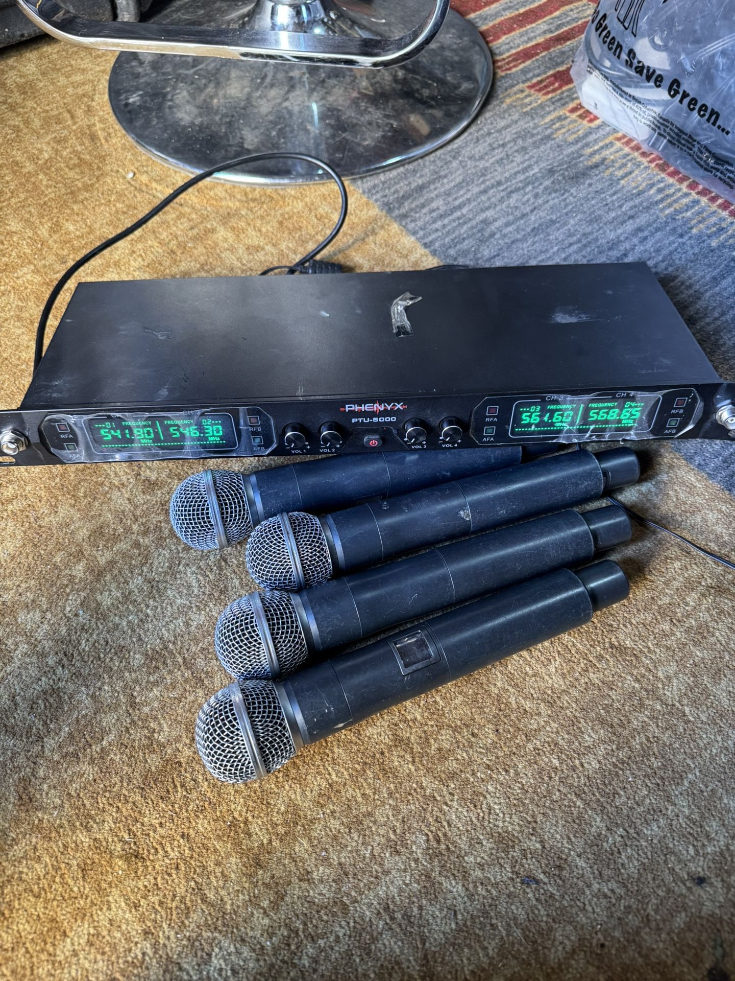 Micrófonos. Inalambriko