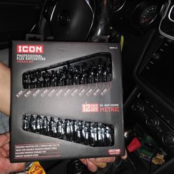 Icon Professional Flex Ratcheting Wrench Set 