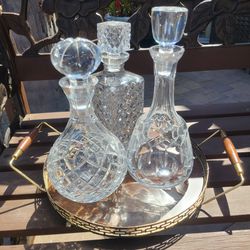 Decanters And Tray