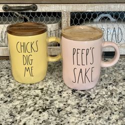 2 Rae Dunn Easter Mugs