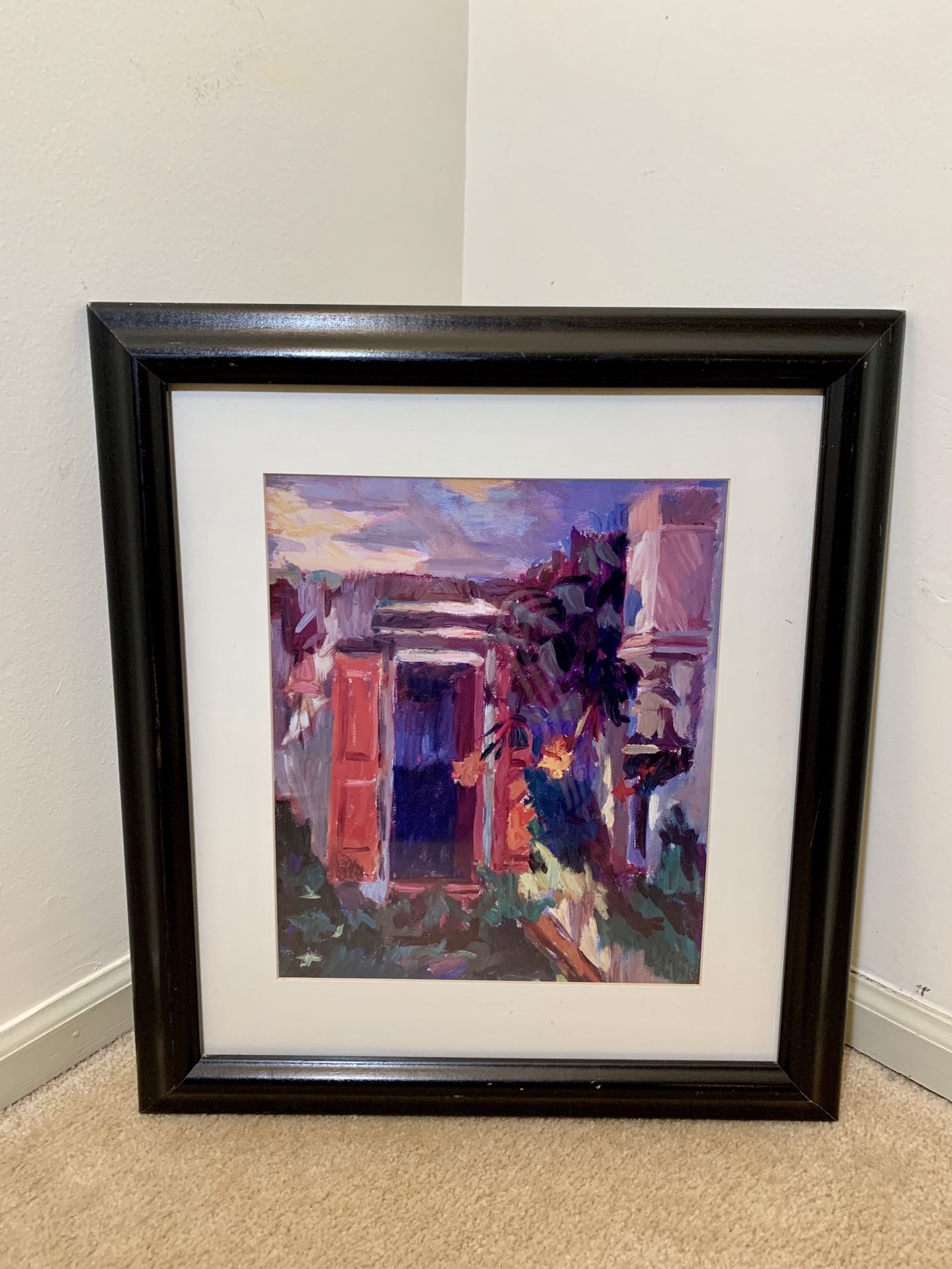 Framed Abstract Painting/Print