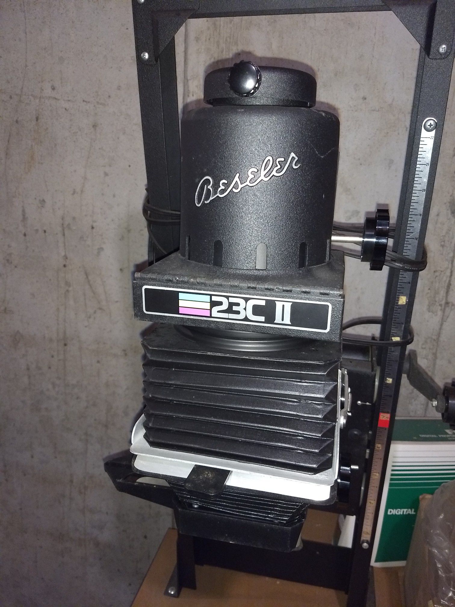 Beseler 23CII XL Enlarger with a bunch of photo sruff