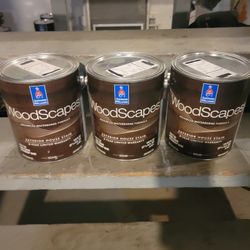 3 Gallons Of Woodscape Solid Stain 