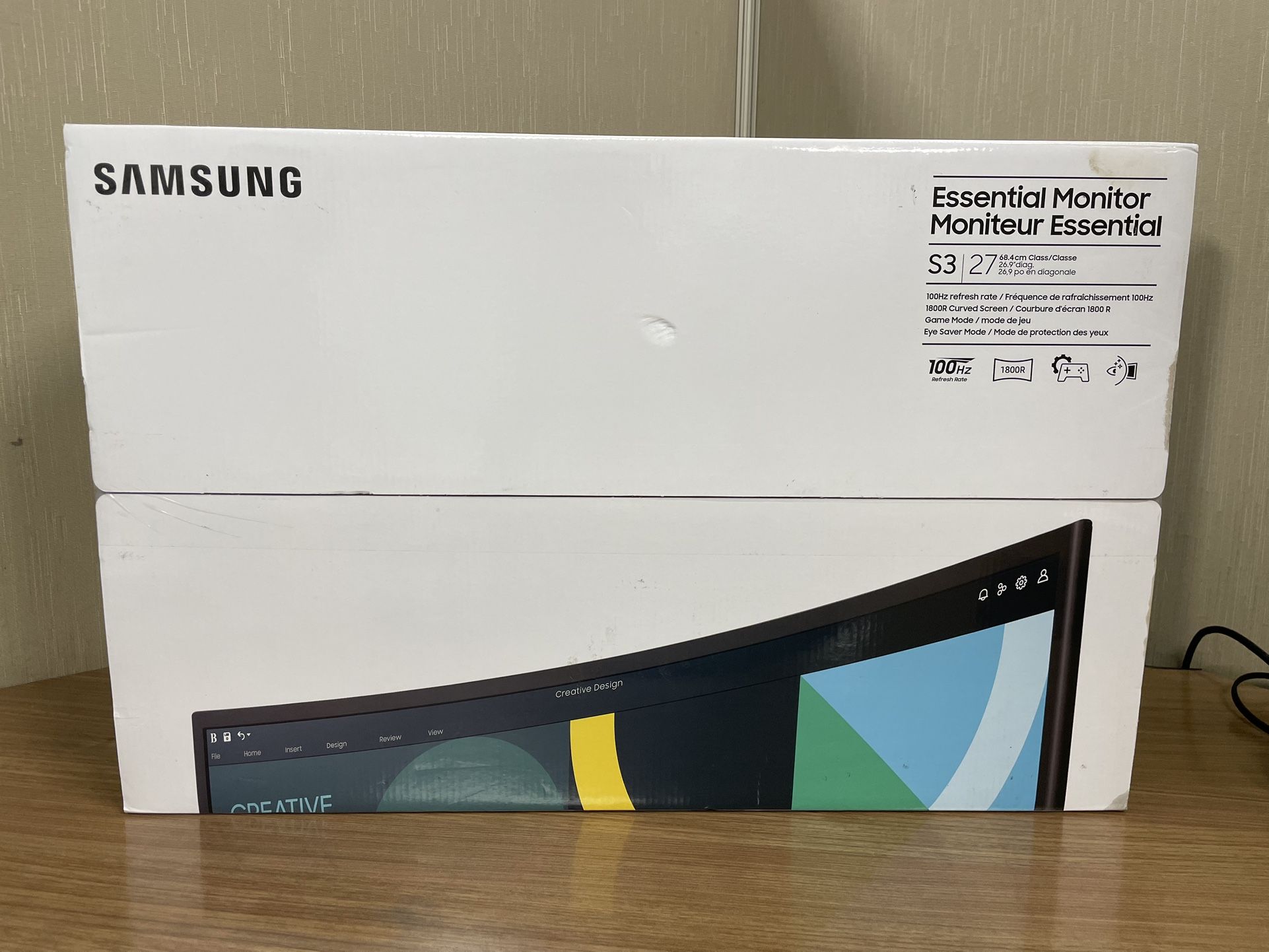 Samsung Essential Monitor S3 27 Inch 100hz no offers or trades please!!